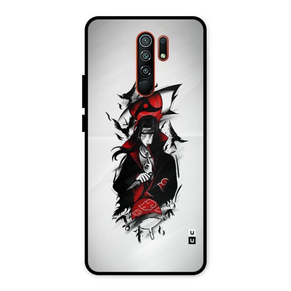 Itachi Combat Metal Back Case for Redmi 9 Prime