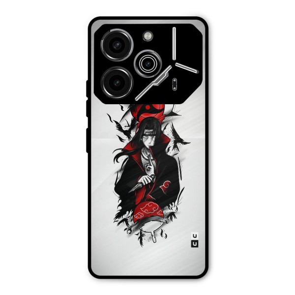 Itachi Combat Metal Back Case for Tecno Pova 6 Pro