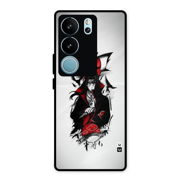 Itachi Combat Metal Back Case for Vivo V29 Pro