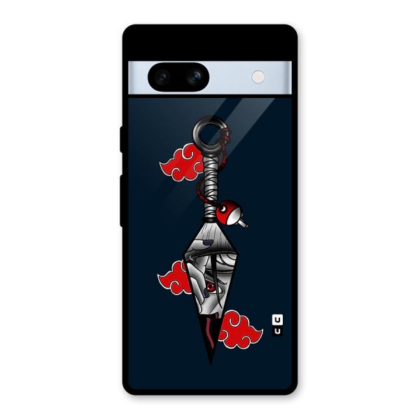 Itachi Kunai Naruto Glass Back Case for Google Pixel 7a