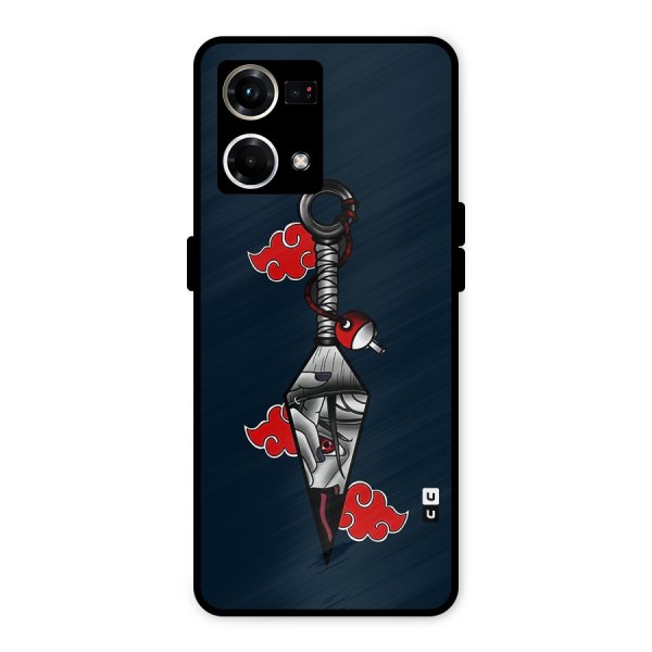 Itachi Kunai Naruto Metal Back Case for Oppo F21 Pro 4G