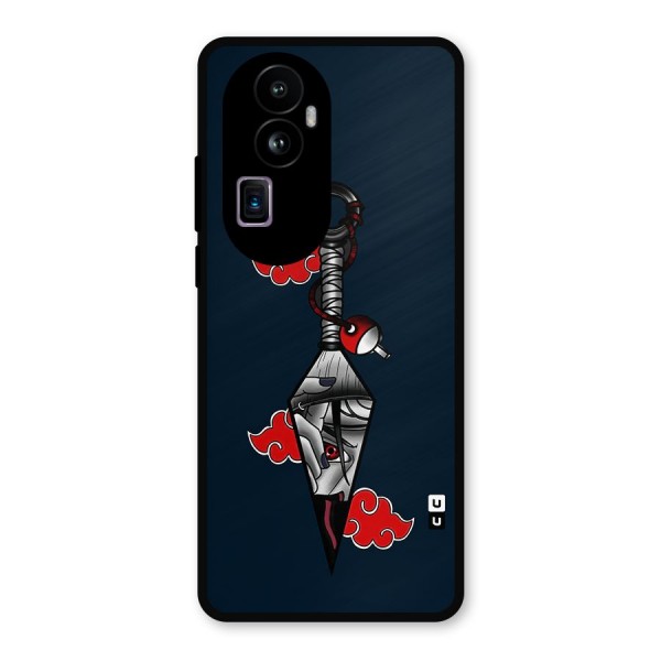 Itachi Kunai Naruto Metal Back Case for Oppo Reno10 Pro Plus