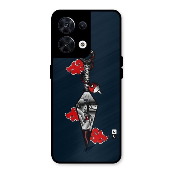Itachi Kunai Naruto Metal Back Case for Oppo Reno8 5G