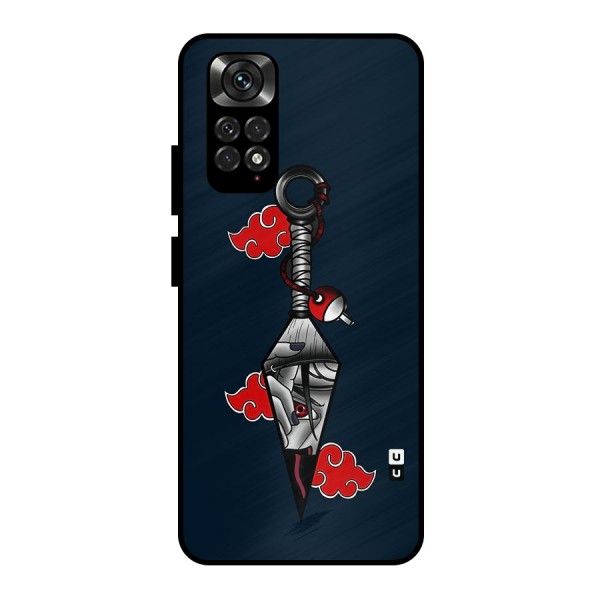 Itachi Kunai Naruto Metal Back Case for Redmi Note 11 Pro Plus 5G