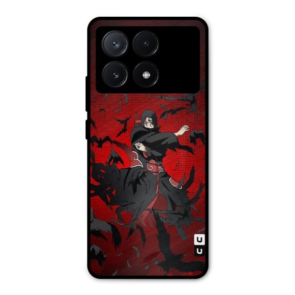Itachi Stance For War Metal Back Case for Poco X6 Pro
