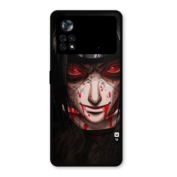 Itachi Uchiha Red Eyes Metal Back Case for Poco X4 Pro 5G