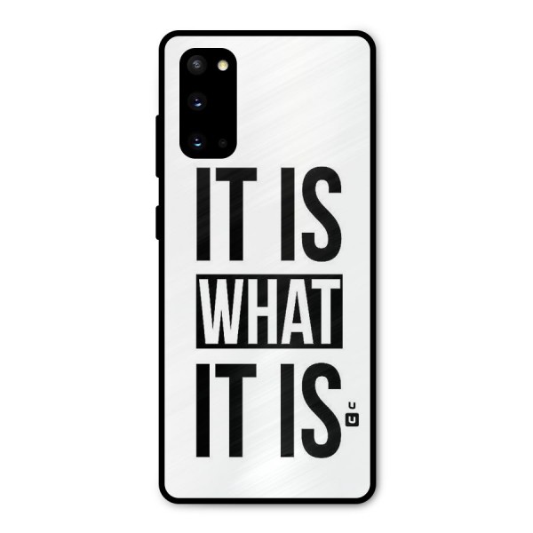 Itis What Itis Metal Back Case for Galaxy S20