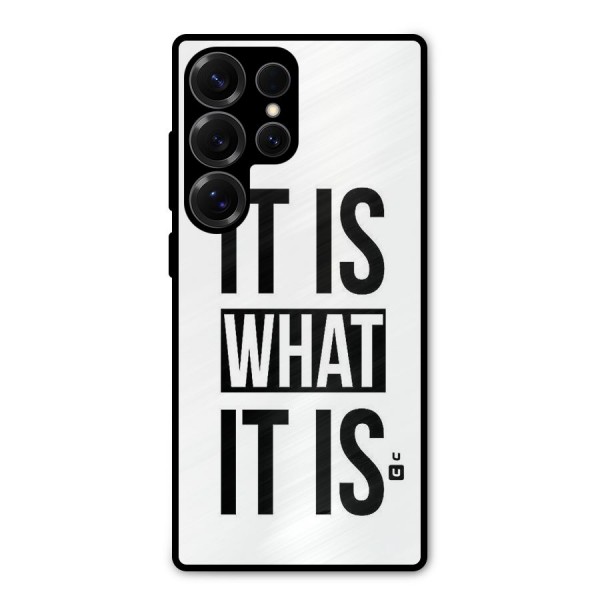 Itis What Itis Metal Back Case for Galaxy S25 Ultra