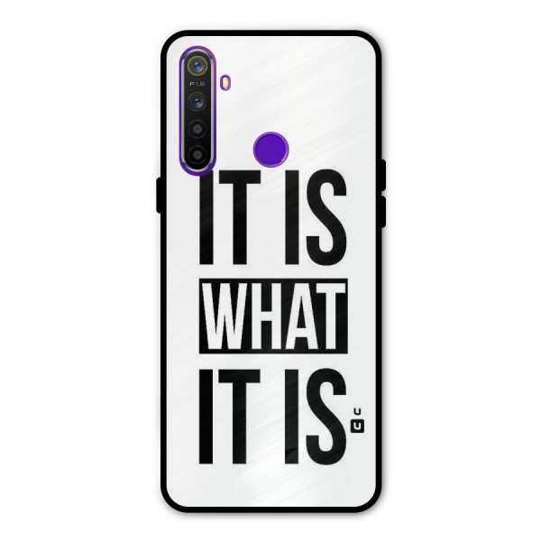 Itis What Itis Metal Back Case for Realme Narzo 10