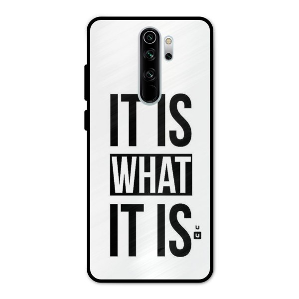 Itis What Itis Metal Back Case for Redmi Note 8 Pro