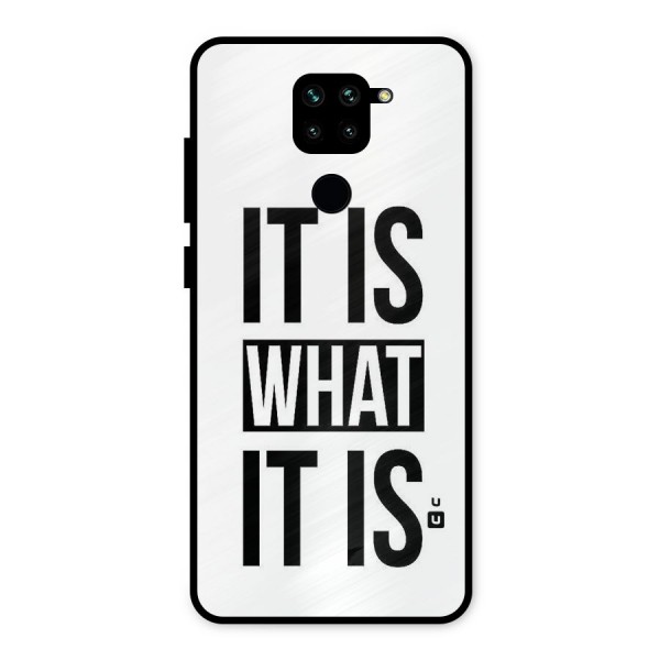 Itis What Itis Metal Back Case for Redmi Note 9