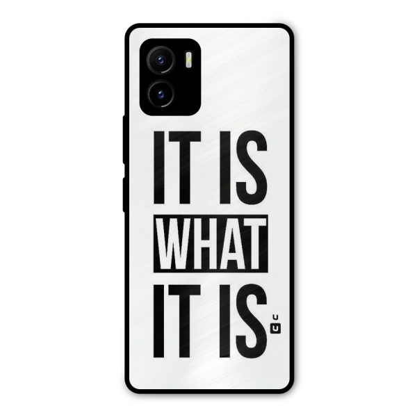 Itis What Itis Metal Back Case for Vivo Y15s