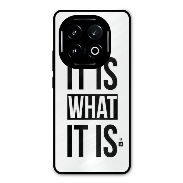 Itis What Itis Metal Back Case for iQOO 13