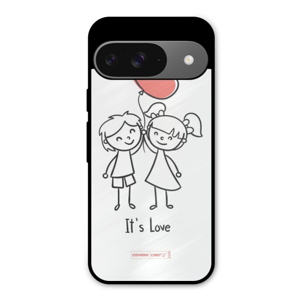 Its Love Metal Back Case for Google Pixel 9
