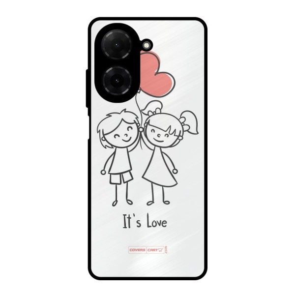 Its Love Metal Back Case for Poco C71