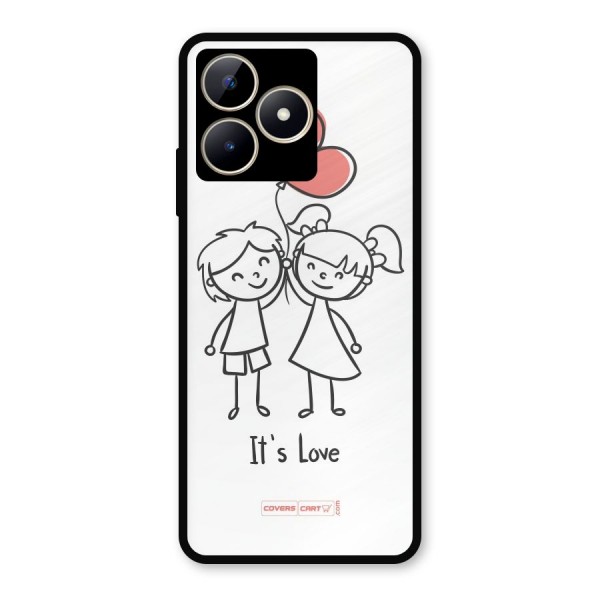 Its Love Metal Back Case for Realme C53