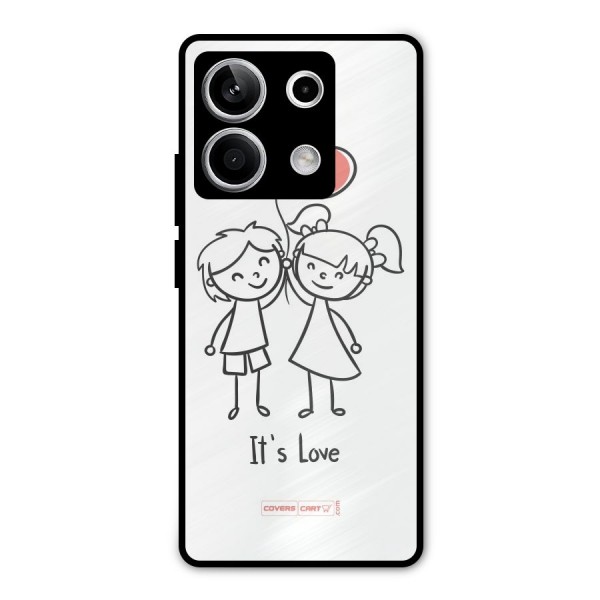 Its Love Metal Back Case for Redmi Note 13 5G