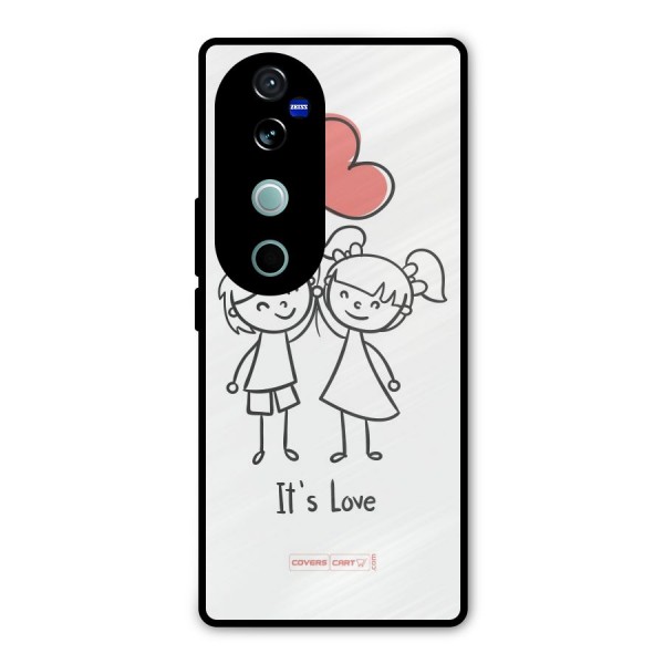 Its Love Metal Back Case for Vivo V40 Pro