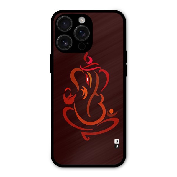 Jai Ganesha Metal Back Case for iPhone 16 Pro Max