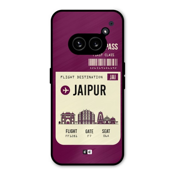 Jaipur Boarding Pass Metal Back Case for Nothing Phone 2a
