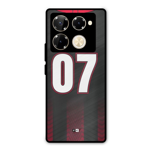 Jersy No 7 Metal Back Case for Infinix Note 40 Pro Plus