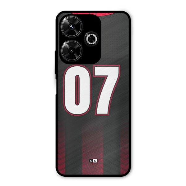 Jersy No 7 Metal Back Case for Poco M6 Plus