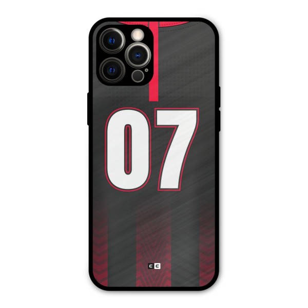 Jersy No 7 Metal Back Case for iPhone 12 Pro Max