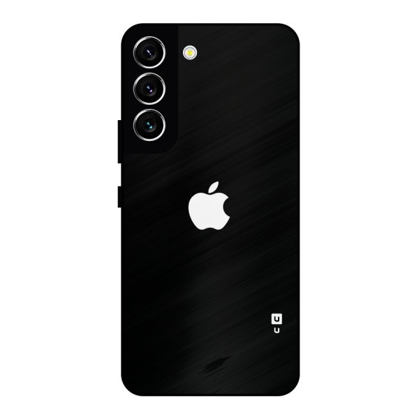 Jet Black Apple Special Metal Back Case for Galaxy S22 5G