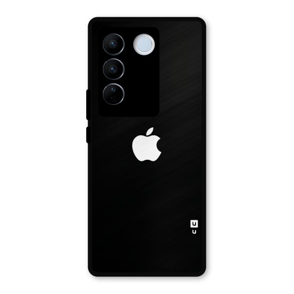 Jet Black Apple Special Metal Back Case for Vivo V27