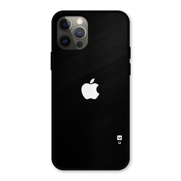 Jet Black Apple Special Metal Back Case for iPhone 12 Pro