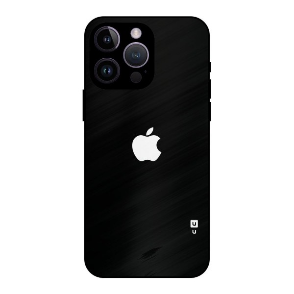 Jet Black Apple Special Metal Back Case for iPhone 14 Pro Max