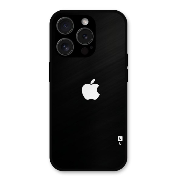 Jet Black Apple Special Metal Back Case for iPhone 15 Pro