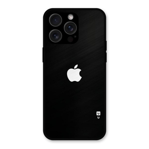 Jet Black Apple Special Metal Back Case for iPhone 15 Pro Max