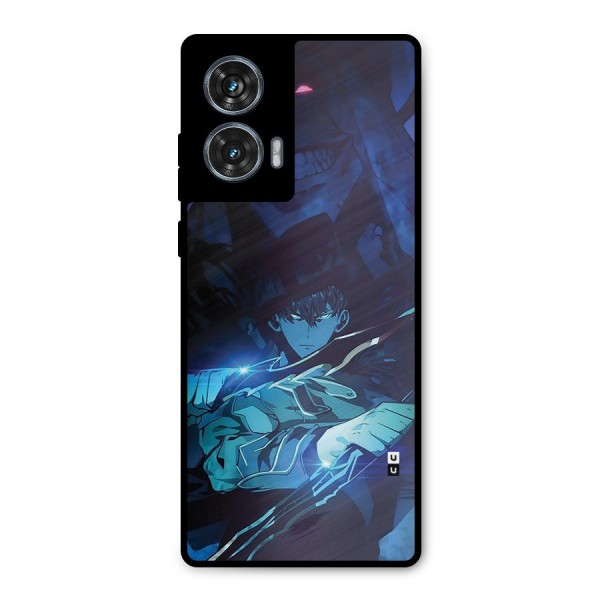 Jinwoo Fighting Mode Metal Back Case for Motorola Edge 50 Fusion