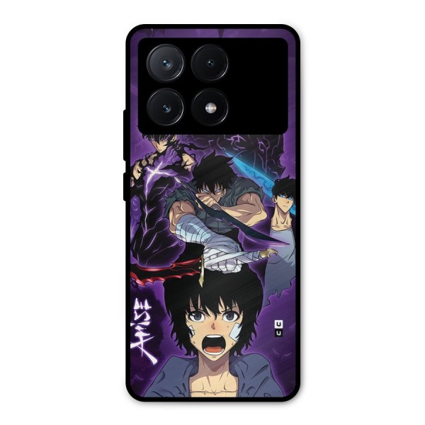 Jinwoo Sung Stance Metal Back Case for Poco X6 Pro