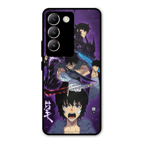 Jinwoo Sung Stance Metal Back Case for Vivo T3 5G