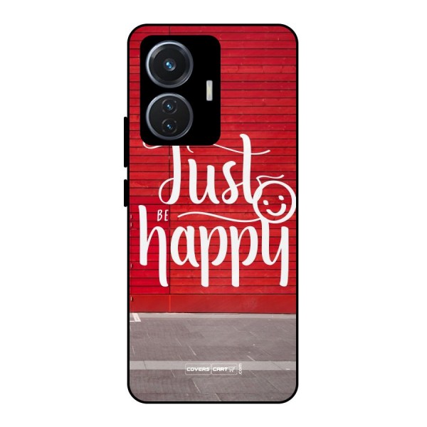 Just Be Happy Metal Back Case for iQOO Z6 44W