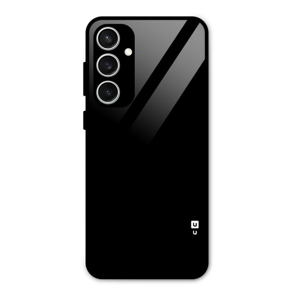 Just Black Glass Back Case for Galaxy S23 FE