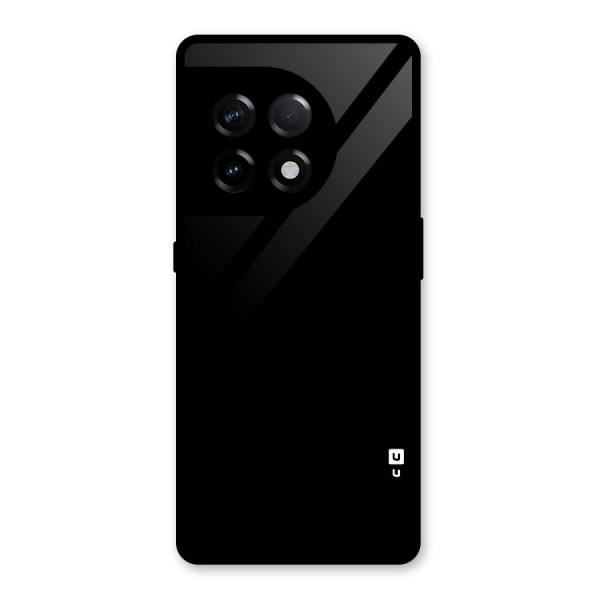 Just Black Glass Back Case for OnePlus 11R