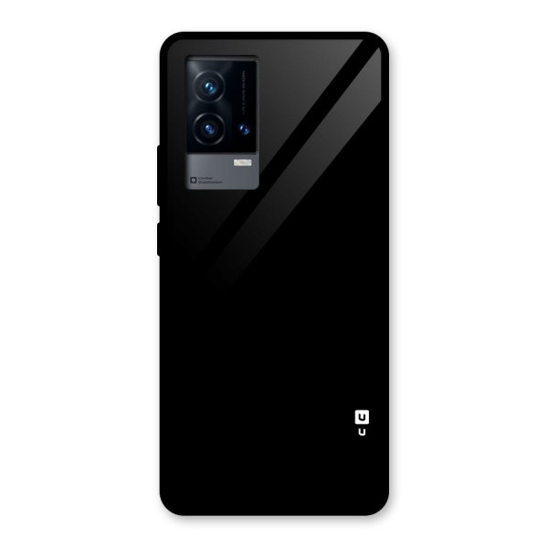 Just Black Glass Back Case for iQOO 9 5G