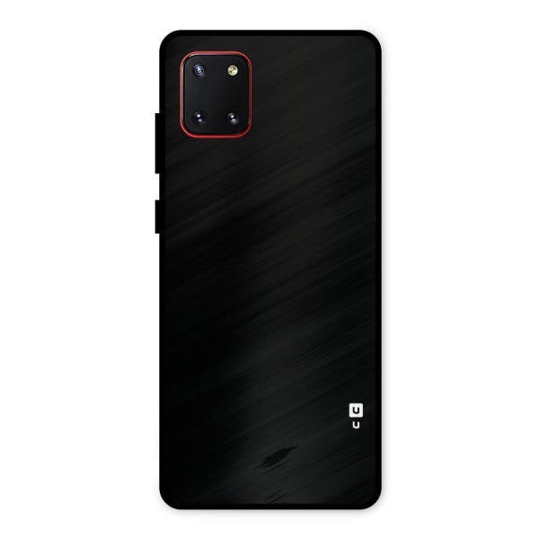 Just Black Metal Back Case for Galaxy Note 10 Lite