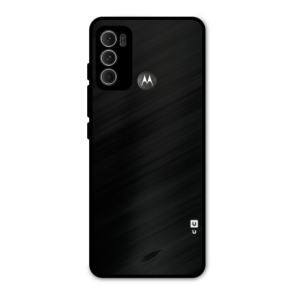 Just Black Metal Back Case for Moto G60