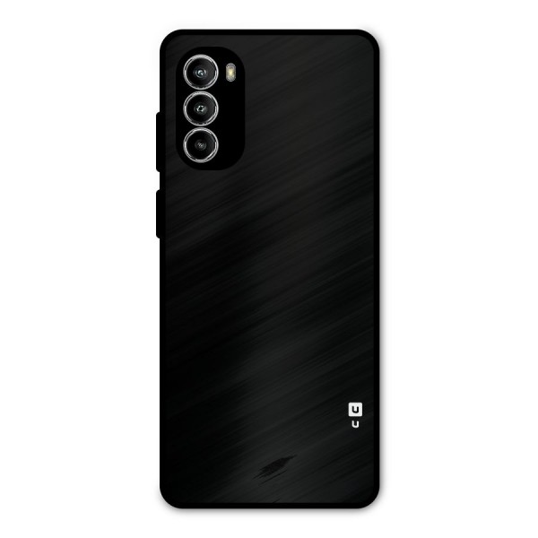 Just Black Metal Back Case for Moto G82