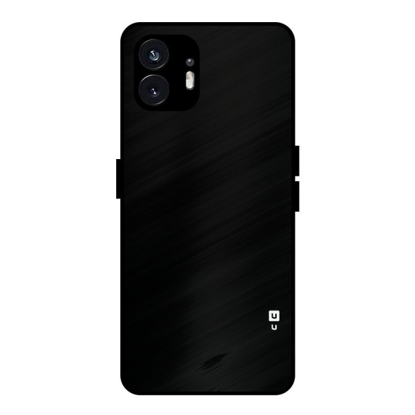 Just Black Metal Back Case for Nothing Phone 2