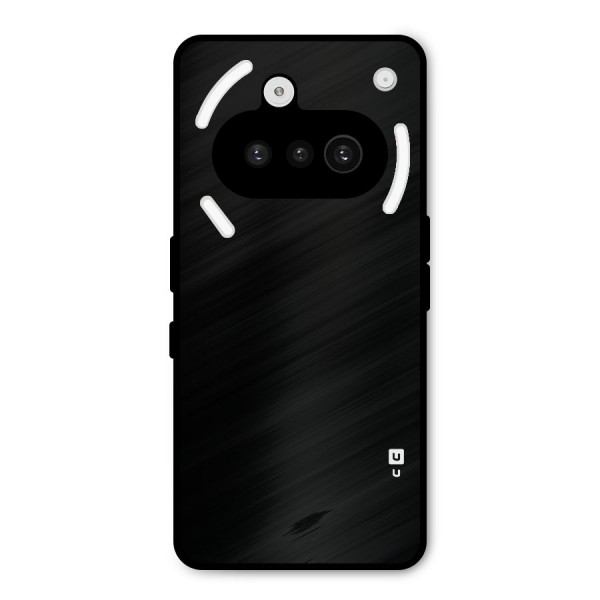 Just Black Metal Back Case for Nothing Phone 3a
