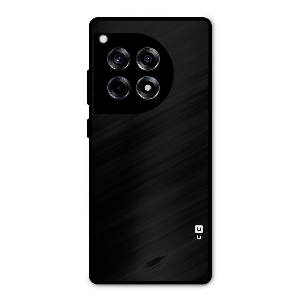 Just Black Metal Back Case for OnePlus 12R