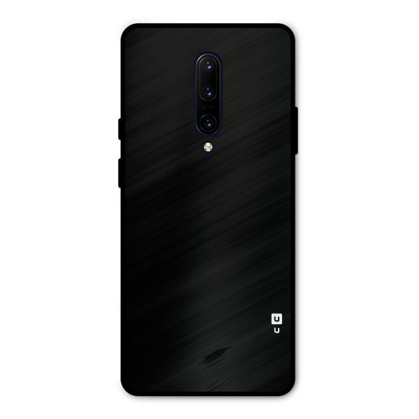 Just Black Metal Back Case for OnePlus 7 Pro
