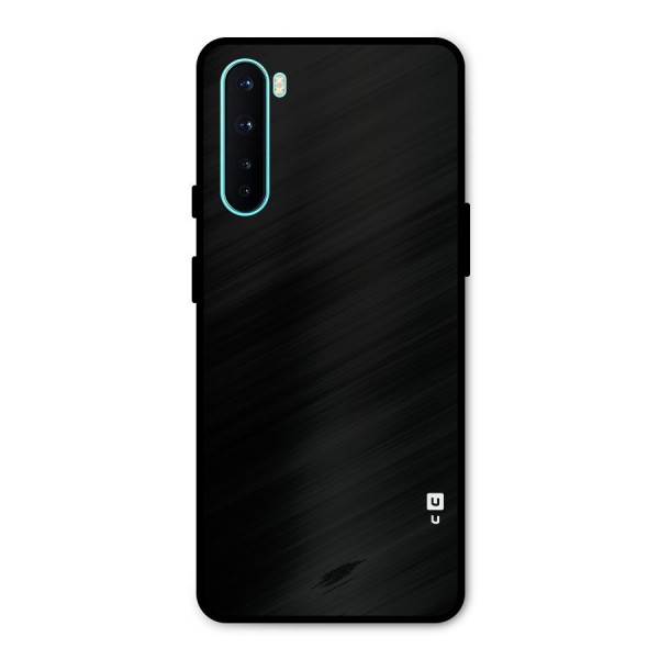 Just Black Metal Back Case for OnePlus Nord