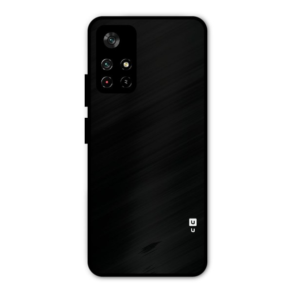 Just Black Metal Back Case for Poco M4 Pro 5G