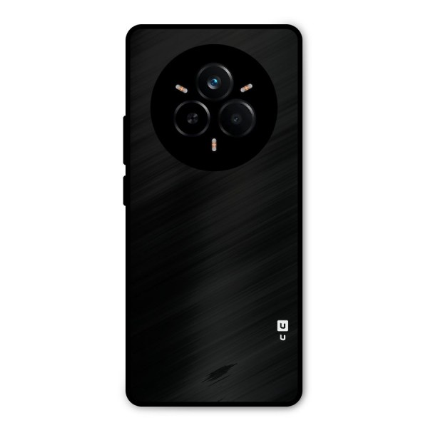Just Black Metal Back Case for Realme 14 Pro